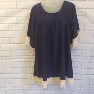 Umgee Tunic/Dress with beautiful lace detail